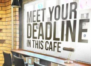 Meet your deadline at this cafe